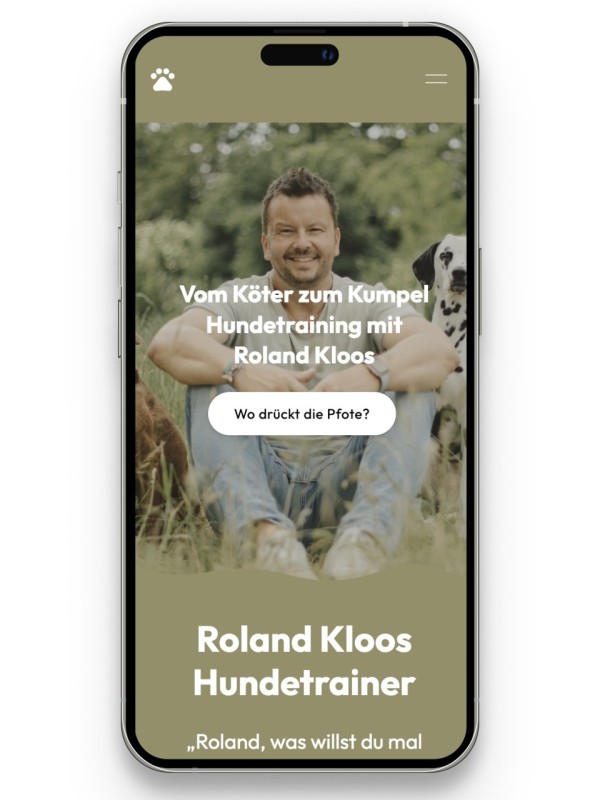 Hundetrainer Roland Kloos